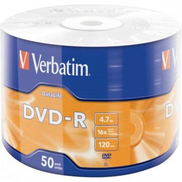 Verbatim 4.7Gb 16X Wrap-box 50pk Extra MATT SILVER