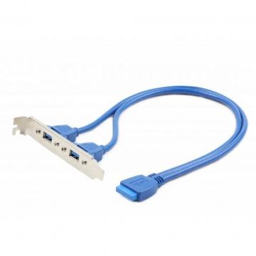 Cablexpert USB 3.0 розетка на кронштейні 10P 45 см