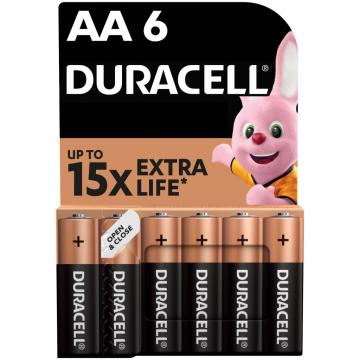 Duracell AA лужні 6 шт. в упаковці