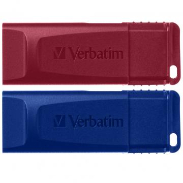 Verbatim 2x32GB Store'n'Go Slider Red/Blue USB 2.0