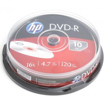 HP DVD-R 4.7GB 16X 10шт