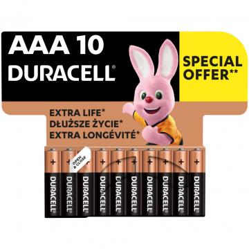 Duracell AAA лужні 10 шт. в упаковці