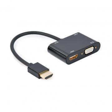 Cablexpert HDMI to HDMI/VGA+audio 3.5mm