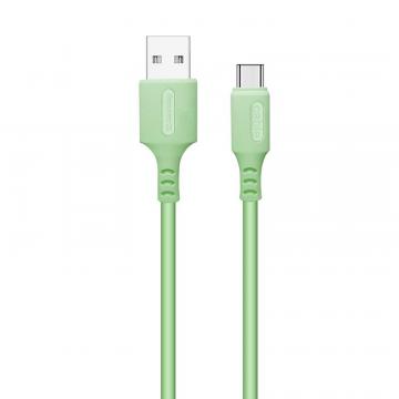 ColorWay USB 2.0 AM to Type-C 1.0m soft silicone green