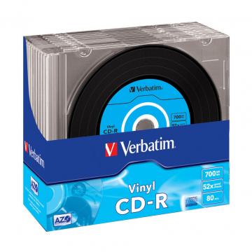 Verbatim CD-R 700Mb 52x Slim case Vinyl AZO