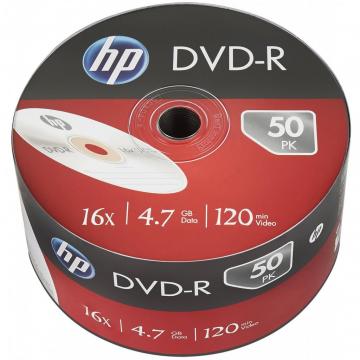 HP DVD-R 4.7GB 16X 50шт
