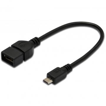 DIGITUS OTG USB 2.0 AF to Micro 5P 0.2m