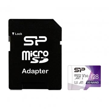 Silicon Power 128Gb microSDXC U3 A1 V30 Superior Color 100R/80W