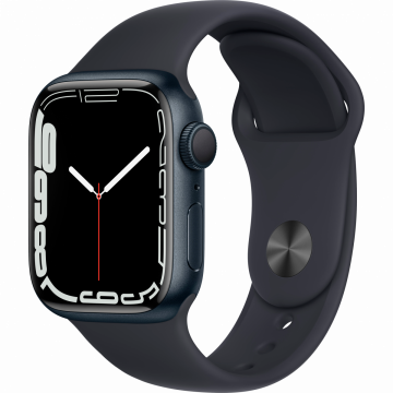 Apple Watch Series 7 GPS 41mm Midnight Aluminium Case wi