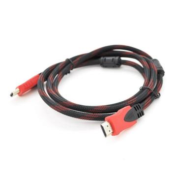 Merlion HDMI to HDMI 3.0m v1.4, OD-7.4mm Black/RED