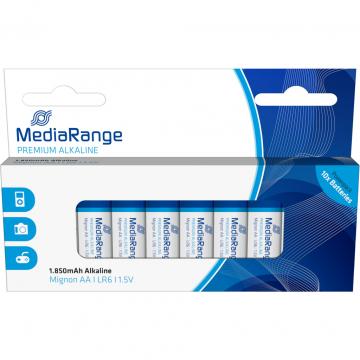 MediaRange AA LR6 1.5V Premium Alkaline Batteries, Mignon, Pa