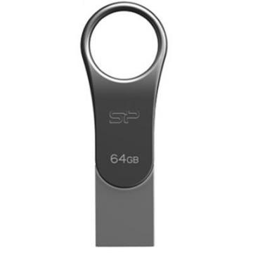 Silicon Power 64GB Mobile C80 Silver USB 3.2