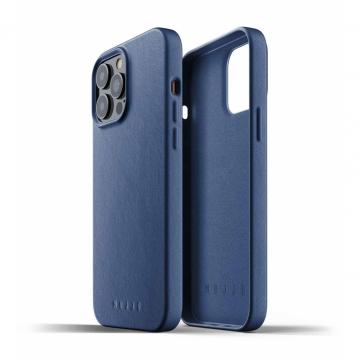 MUJJO Apple iPhone 13 Pro Max Full Leather, Monaco Blue