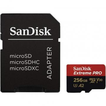 SANDISK 256GB microSDXC class 10 V30 UHS-I U3 Extreme Pro