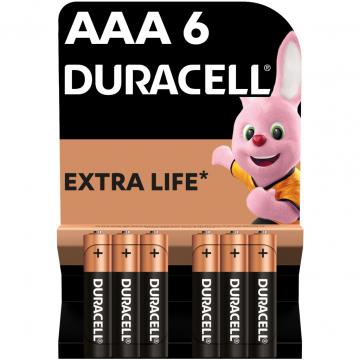 Duracell AAA лужні 6 шт. в упаковці