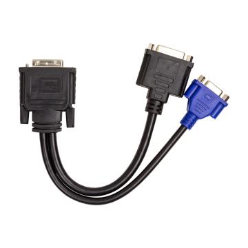 PowerPlant DVI-I (M) to DVI-D (F) + VGA (F), 0.3m