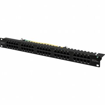 DIGITUS 19" 1U 50 портов cat.3 UTP в сборе, black