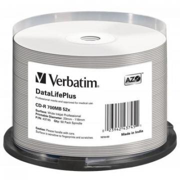 Verbatim CD-R 700Mb 52x Cake box Printable