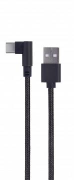 Cablexpert USB 2.0 AM to Type-C 0.2m corner