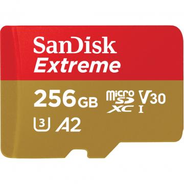 SANDISK 256GB microSD class 10 UHS-I U3 Extreme For Mobile