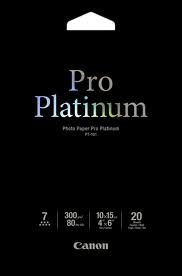 Canon 10x15 Pro Platinum Photo Paper, 20арк