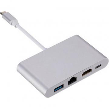 Dynamode USB3.1 Type-C to 1хHDMI, 1хRJ-45, 1хUSB 3.0, 1хUSB