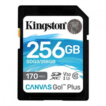 Kingston 256GB SDXC class 10 UHS-I U3 Canvas Go Plus