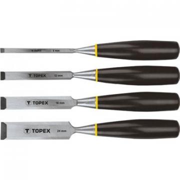 Topex стамески 6-24 мм, набор 4 шт.