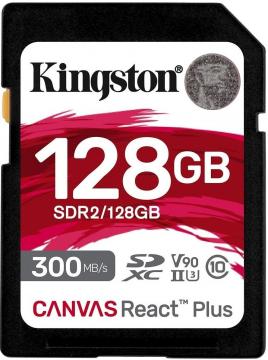 Kingston 128GB SDXC class 10 UHS-II U3 Canvas React Plus