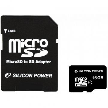 Silicon Power 16Gb microSDHC class 10
