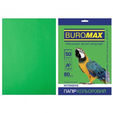 BUROMAX А4, 80g, INTENSIVE green, 50sh
