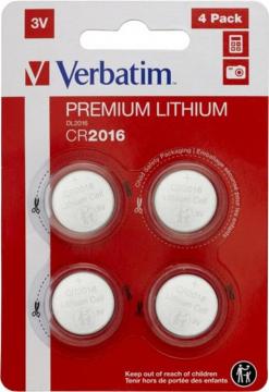 Verbatim CR 2016 Lithium 3V * 4
