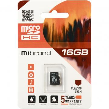 Mibrand 16GB microSDHC class 10 UHS-I