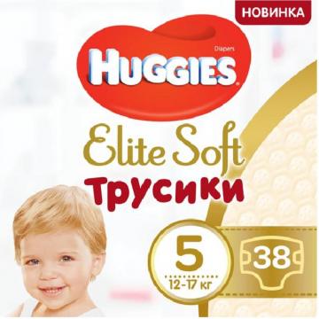 Huggies Elite Soft Pants XL размер 5 (12-17 кг) Mega 38 шт