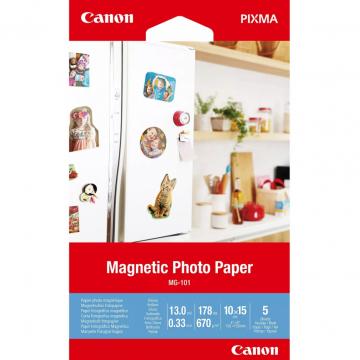 Canon 10x15 Magnetic Photo Paper 4x6" MG-101, 5sh