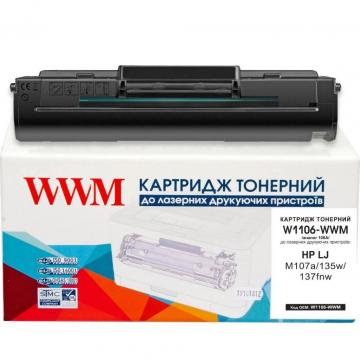 WWM для HP LJ M107a/135w/137fnw 106A Black