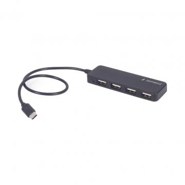 GEMBIRD USB-C 4 ports USB 2.0 black