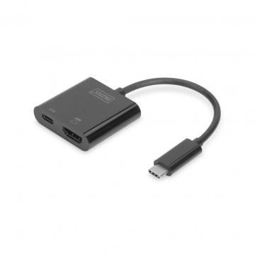 DIGITUS USB-C to HDMI/USB-C UHD 4K