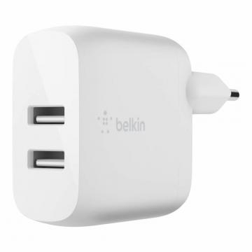Belkin Home Charger (24W) DUAL USB 2.4A, white