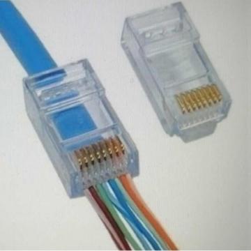 Merlion RJ45 cat.6 UTP 8P8C, наскрізні отвори, 50 шт
