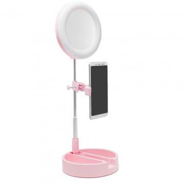 XoKo BS-700 mini stand 30-58cm with LED lamp 16cm mirr