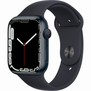 Apple Watch Series 7 GPS 45mm Midnight Aluminium Case wi