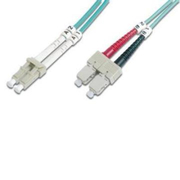 DIGITUS LC/UPC-SC/UPC,50/125,OM3,duplex,2m