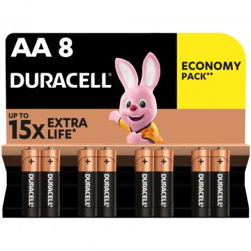 Duracell AA лужні 8 шт. в упаковці