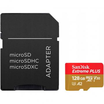 SANDISK 128GB microSD class 10 V30 Extreme PLUS