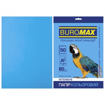 BUROMAX А4, 80g, INTENSIVE blue, 50sh