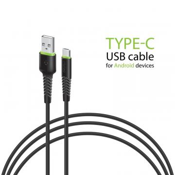 Intaleo USB 2.0 AM to Type-C 0.2m CBFLEXT0 black