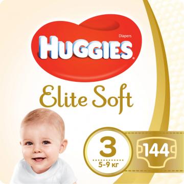 Huggies Elite Soft 3 (5-9 кг) Box 144