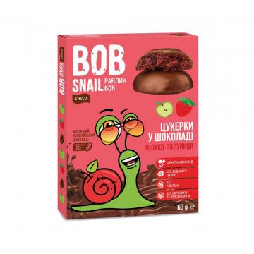 Bob Snail Равлик Боб яблучно-полуничні в молочному шоколаді
