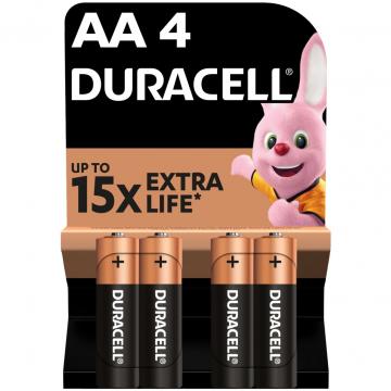 Duracell AA лужні 4 шт. в упаковці